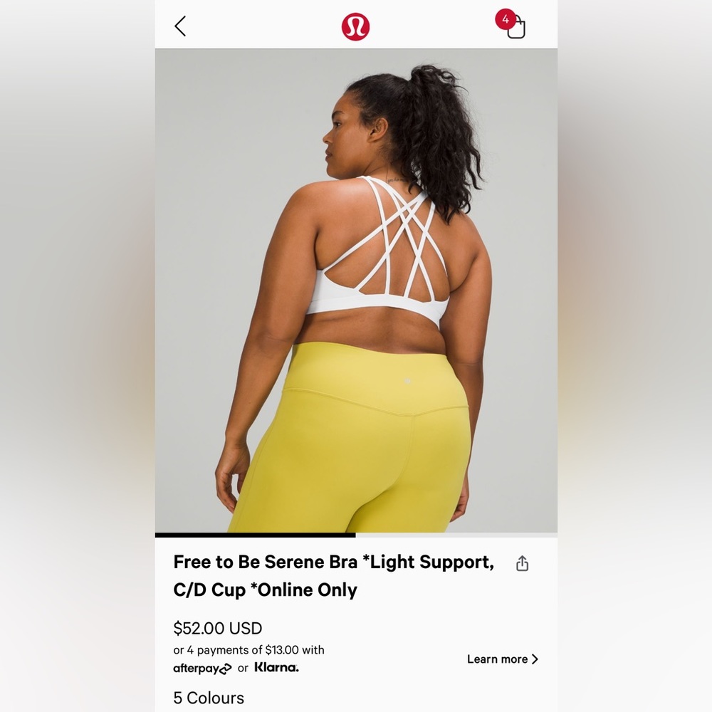 Lululemon Free to Be Serene Bra